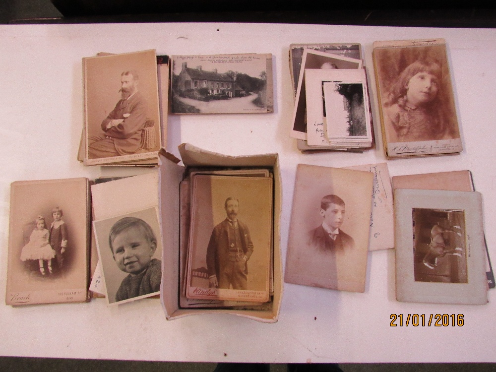 Quantity of Victorian/Edwardian Portrait photographs and various later family black and white