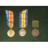 The Great War for Civilisation medal 1914 -1919 and George 1914-1918 medal belonging to D.V.R. A.