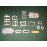 Quantity of mixed antique buckles