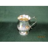 WITHDRAW- George IV silver mug bearing inscription WGT from MEG, May 19, 1882, London 1825. 3.67oz,