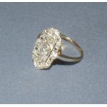 Art Deco diamond Ring Size P