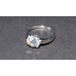 Diamond single stone ring, principal diamond approx 0.72 ct, combined diamond weight approx 0.78 ct.