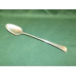 Hallmarked silver basting spoon by RC of London, 3ozt