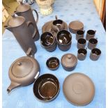 Wedgwood black basalt tea / coffee service