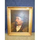 19th century continental school Portrait of gentlemen, head and shoulder, oil on board, unsigned