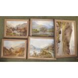 David Hewitt - A set of five rural landscapes, oils on board