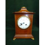 Edwardian mahogany bracket clock the dial inscribed Terry and Co. of Manchester