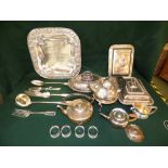 Large qty of mixed silver plated items