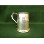 Hallmarked silver tankard by JBS & S Ltd of Birmingham, 10 ozt