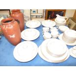 Royal Doulton Citadel pattern part dinner service to include serving plates, tureens and cover,