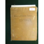 An interesting WWI booklet titled 'Senior Officers School Lectures' recording lectures 'Notes on 3rd