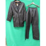 Betty Barclay leather trousers, and other leather jacket