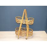 Bamboo two tier trolley