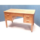 Edwardian oak desk 73 x 116