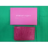 Emanuel Ungaro Paris, pink leather card holder