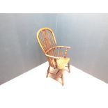 Victorian Windsor oak arm chair