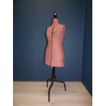 Femail tailors dummy with adjustable metal stand