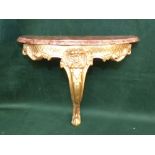 Small marble and ormolu wall shelf