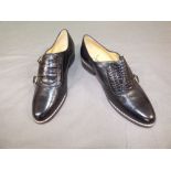Ladies pair of leather loafers/brogue shoes as new approx size 36