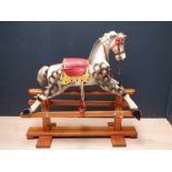 Edwardian childs wooden rocking horse 843H x 91W