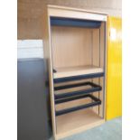 Modern yellow metal office filing cabinet 200 cm H x 100 cm W and modern tall filing unit with