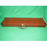 Single leather light weight gun case by Gallyon & son ltd