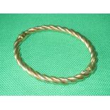 9ct gold and white gold rope twist bracelet 13.9g