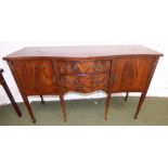 Victorian style mahogany reproduction side board 92H x 152W