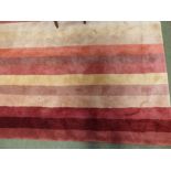 Modern Tibetan multi coloured stripe rug, 370cmx280cm