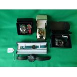 6 mixed watches, Air Force One Krug-Baumen Gents/Ladies cotton trader