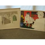 Richard Sell, Ely Cathedral, lithograph limited edition 4/58 signed & dated 1969 together with