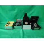 4 mixed Gents wrist watches, Ballistic, AV1-8 Corvette & Detomasa