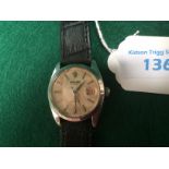 Rolex Oyster Date gentleman's watch, (approx 1970s) in stainless steel case, manual wind, and