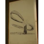 After Andy Warhol "Bottle of Pop fizzing" monochrome print, signed lower right also signed verso