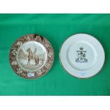 Royal Worcester plate presented by Defence police federation, Royal Staffordshire plate