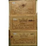 Wine: Chateau La Couronne, Saint-Emilion Grand Cru, 2009, 75cl,36 bottles (3 cases)