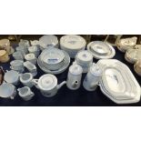 Spode Trade Winds pattern dinner service comprising meat plate, dinner plates, bowls, cups & saucers