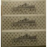 Wine: Chateau de la Grave, Cote de Bourg, 2000, 75cl, 36 bottles (3 cases)