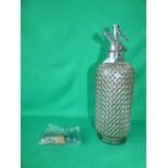 Chromium covered soda siphon, with sparklets cartridges
