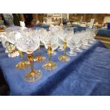 Qty of glassware, 7 china, incl Coronation commemorative wares