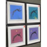 After Tony Wright, A set of four colour screen prints designed for Steve Winwood, ltd edition 99/