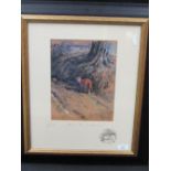After Daniel Crane limited edition colour print, "Beat but not beaten", signed, titled artists