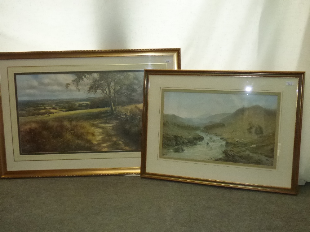 David Shepherds Ltd Ed. Coloured prints "After B.W.Leader, mountainous river landscape colour - Image 5 of 5