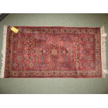 Turkish designed rug with florets 86x165cm