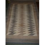 Contemporary Kilim rug in greys 250x170cm