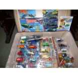 Matchbox Thunderbirds Rescue pack in its original box & large qty of toy vehicles