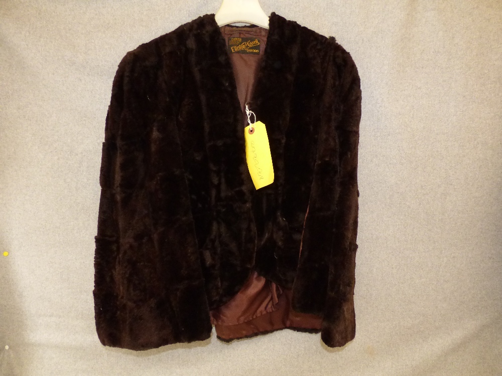 Short brown fur jacket - Elliston & Cavell, Oxford