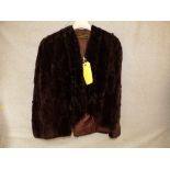 Short brown fur jacket - Elliston & Cavell, Oxford