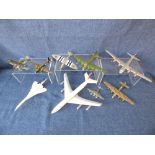 Qty of mixed toy model planes by Corgi