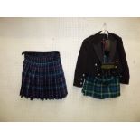 Complete kilt suit including belt, sporran & other kilt